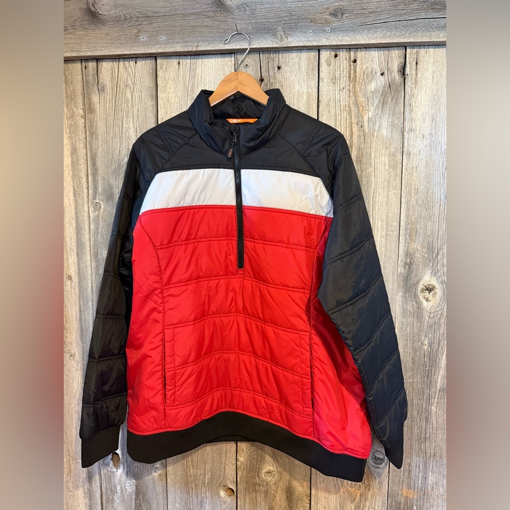 Red and Black Half-Zip Jacket Cbuk XXL